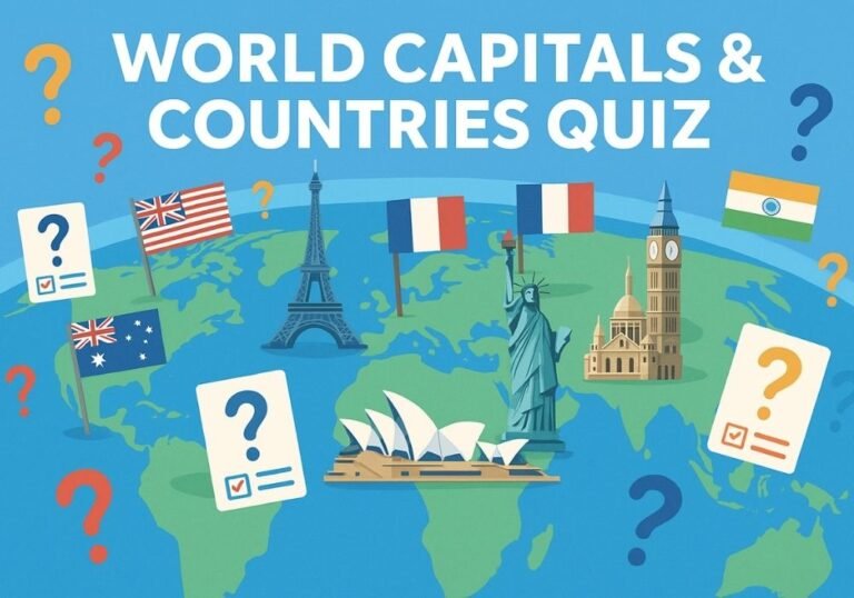 World Capitals & Countries Quiz