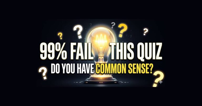 common sense quiz that tricks you now